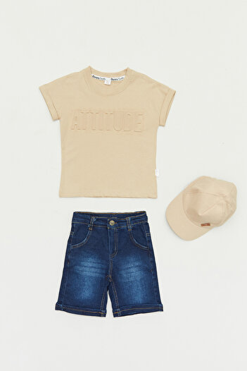 Fulla Moda Boy's Set - Attitude with Embossed Hat and Accessories