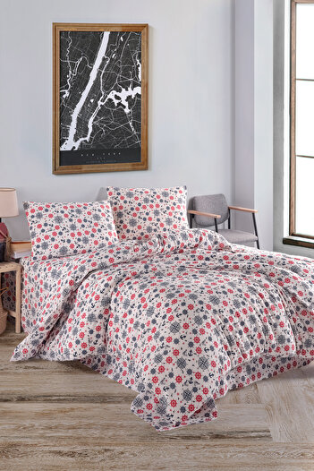 Güvenal Daisy Cotton Double Duvet Cover Set |   Duvet Cover |   Dowry Set |