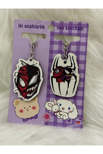 Hediyedukkani Keychain Double, Lover, Couple, Two Keychain