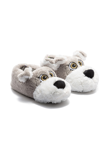 Twigy Gray Lulu Women's Slippers - Waiter Size Animal, 36/41