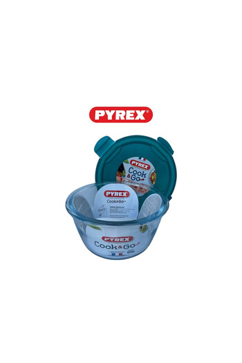 Pyrex Cook&Go 0.7L Round Storage Dish with Airtight Lid - Versatile Freezer-to-Oven Solution