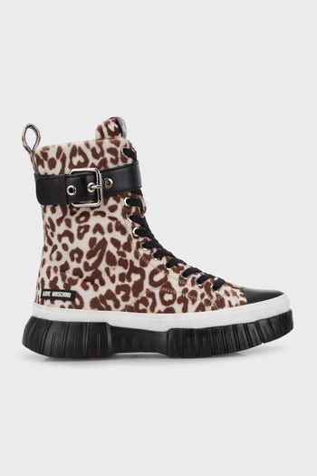 Love Moschino Μπότες με μοτίβο με λογότυπο Ja15645g1fıv0120
