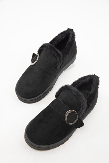 SOHO Black Suede Women's Boots - 19854 Model Bootie