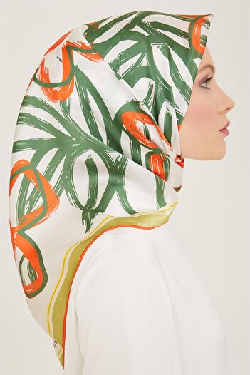 Armine Sura Silk Scarf - 24Ya9123 5 34 Model