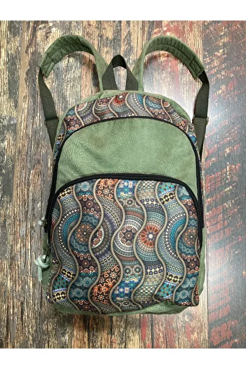 Street Bag Ethnic Authentic Bohemian Waterproof 3 Compartment Large Orthopedic Backpack