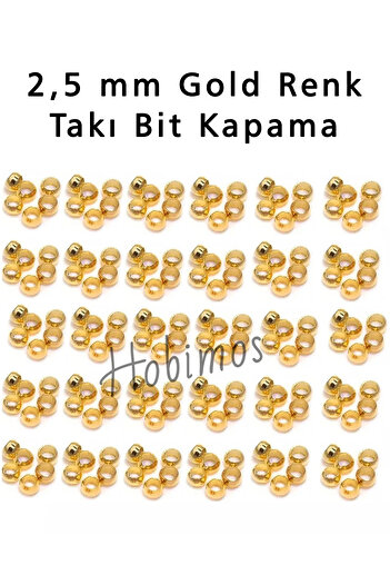 Hobimos 2,5 mm Χρυσό Χρώμα 500 Κοσμήματα Bit - Συσκευή συμπίεσης και κατασκευής