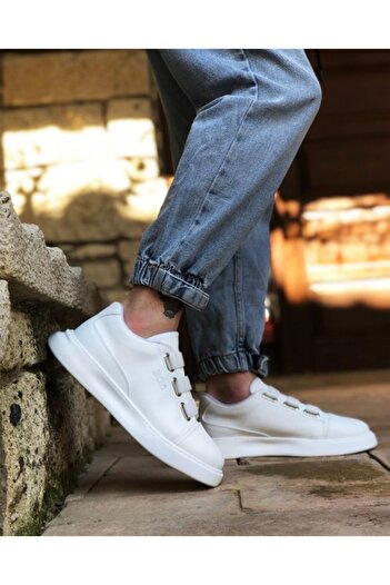 Preux Men's Black Three-Stripe Sneakers Orthopedic Sole Seasonal Casual Shoes