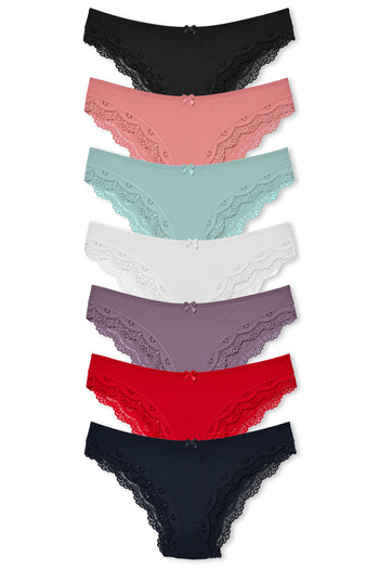 HNX Pachet de 7 chiloți pentru femei Camisole Slip
