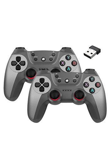 Choice وحدة تحكم ألعاب لاسلكية عالية الجودة 2.4 جيجاهرتز باللون الرمادي لـ M8/GD10/G11 Pro/X2 Game Stick لنظام Linux/