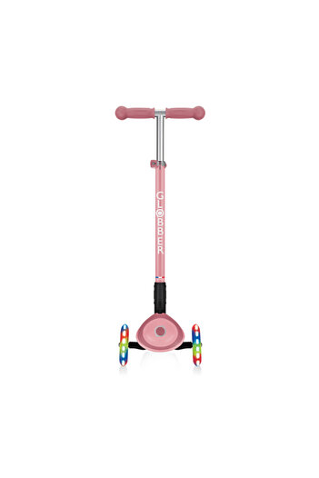Globber Primo Plus Katlanabilir Işıklı Scooter - Pastel Pembe