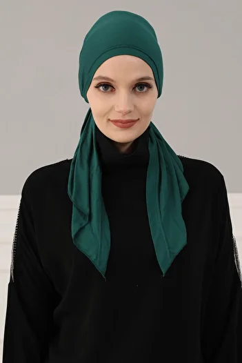 Aisha's Design Χτενισμένο βαμβακερό καπέλο, B-47, Πράσινο
