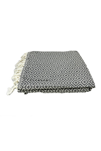 INTER Z Set of 2 Peshtemal and Beach Towels - 100% Cotton, XXL 90X170Cm, Basement