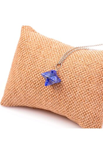 Taş Sandığı Lapis Lazuli Taşı Merkaba Yıldızı Kolye
