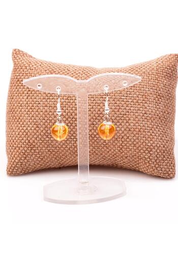 Taş Sandığı Citrine Stone Earrings (Money Stone)