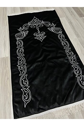 AYHANHOME Glazed Processing Twist Fringed Prayer Rug Bride Groom Bundle Gift Dowry Holder