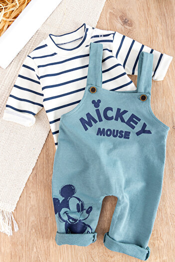 Babymod 2-Piece Figured Jumpsuit and Salopet Set for Baby Boy