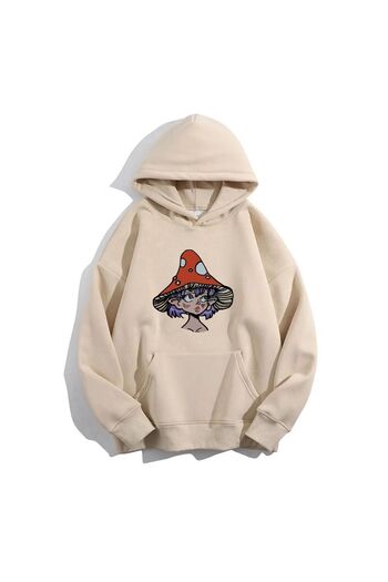 Moda Glo Φούτερ με κουκούλα Unisex Mushroom Girl