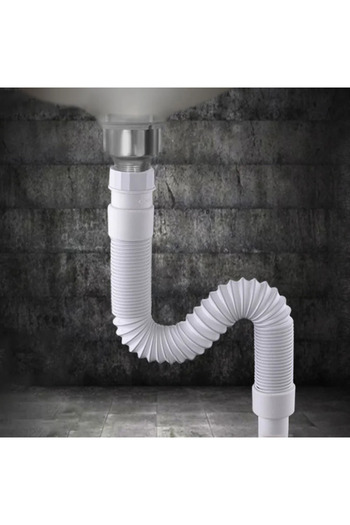 Choice 36-79cm 36-79cm Kitchen Sewer Pipe Flexible Bathroom Sink Drains Downcomer Wash Basin Electroplated