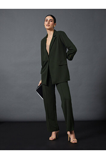 Sassafras By Styli Front Darted Stretchable Pants