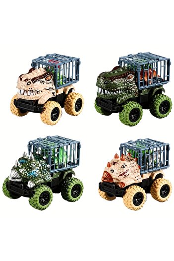 Choice Pull Back Dinosaur Truck Toys Car Transport Truck Toys with Dino Figures for Boys Toddlers T-Rex ...