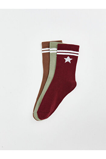 LC Waikiki Lcwk Patterned Girl's Socks 3-Piece