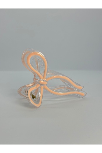 Uzak Işıklar Women's Large Size Transparent Ekay Bow Buckle