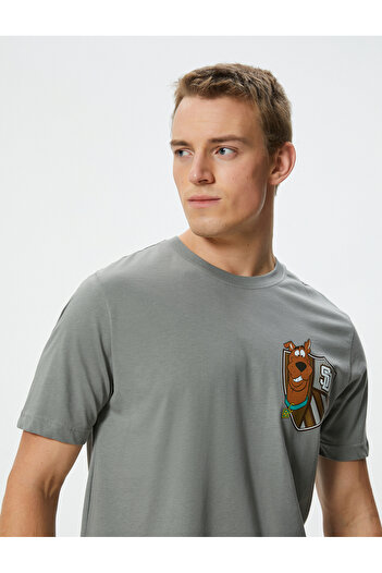 Koton Βαμβακερό κοντομάνικο μπλουζάκι Scooby Doo Licensed - Crew Neck