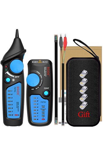 Choice FWT81 with Gift BSIDE Network Cable Tracker Detecteur FWT81 RJ11/45 Lan Ethernet Phone Wire Tester F