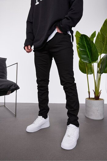 NOMARC 3828 Slim Fit Μαύρα Τζιν