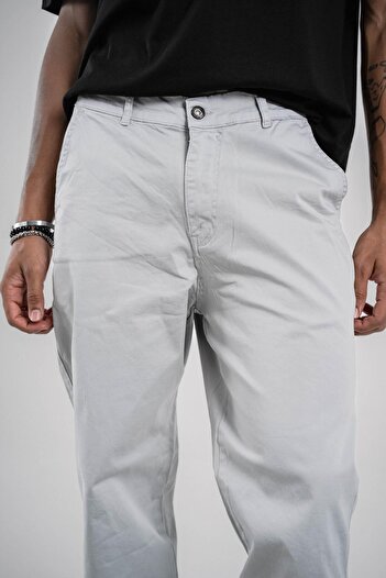 NOMARC Gray Gabardine Trousers