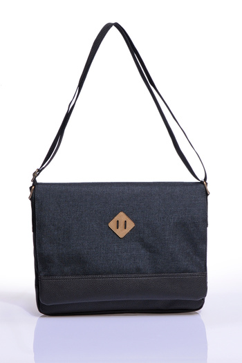 By Hakan Gk16-1 Black Postman Crossbody Τσάντα