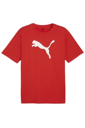 Puma Ανδρικό μπλουζάκι με λογότυπο Teamrise Jersey Cotton 65870501   κόκκινο