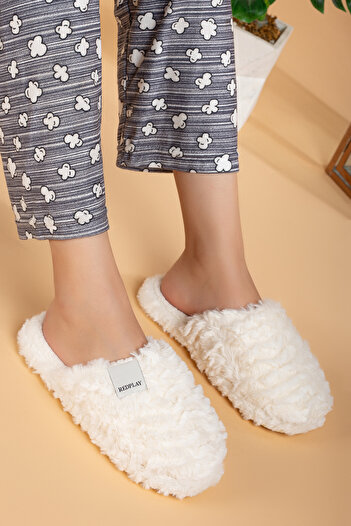 uway Women's Winter Plush Visco Orthopedic Soundproof Sole Soft Comfortable Warm Home Slippers