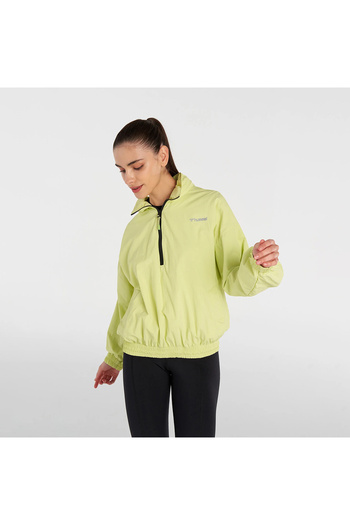 hummel Foloa Women's Yellow Hooded Raincoat