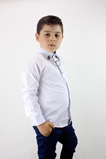 Doctor junior Cămașă cu guler cu lanț pentru băiat