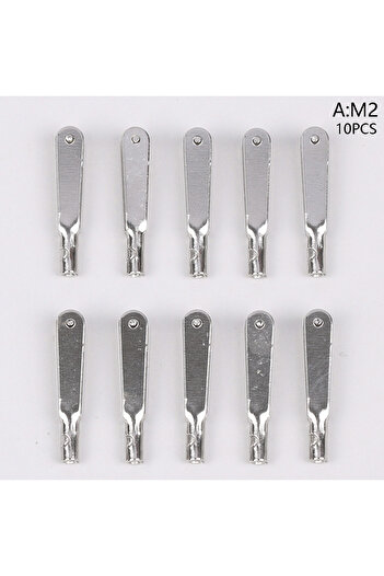 Choice A 10PCS M2/M3 Metal Iron Clevis Chuck Pull Rod Connector Clamp Horn Alloy Screw Accessories Kit For.