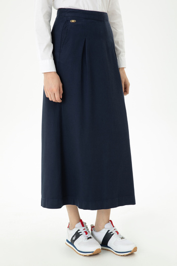 U.S. Polo Assn. Women's Navy Blue Woven Skirt 50276018 -Vr033
