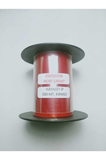 Eskişehir hobi sanat 500 Meters Red Ghost Rope 0.10 mm Fish Tape