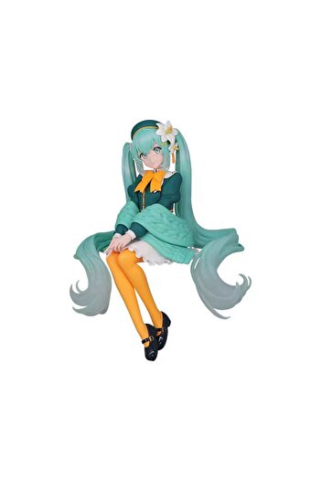 BANDAI No box The Hatsune Miku Flower Fairy Lily Noodle Stooper Anime Action Figure Toys 14cm PVC Model Col