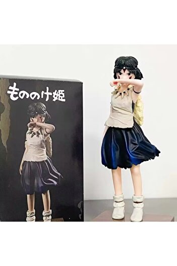BANDAI no box 19cm 19cm Princess Mononoke Anime Figures Princess Mononoke San Action Figure Cute Girl Pvc S