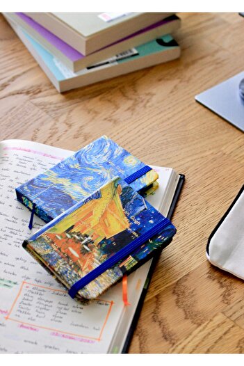 Nova Crafts Van Gogh Cafe Terrace at Night Work Themed Mini Notebook / Note Holder