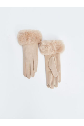 LC Waikiki Furry Women's Gloves