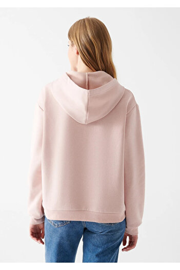 Mavi Light Pink Basic Sweatshirt with Hood 167299 -34681