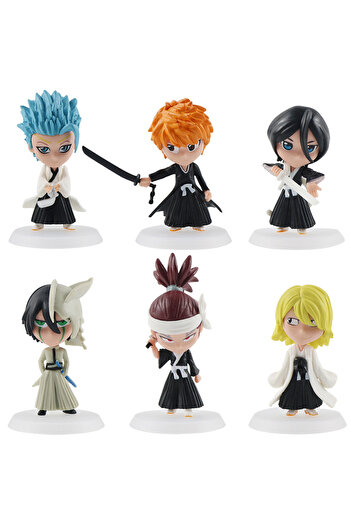 Choice 6PCS 2Set Wholesale BLEACH Action Figure Cool Cute Anime Figure Toy Doll Model Desk Decoration For K