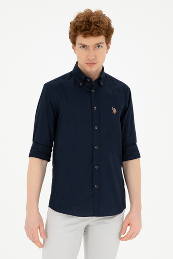 U.S. Polo Assn. Sötétkék hosszú ujjú férfi ing -50281921-VR033