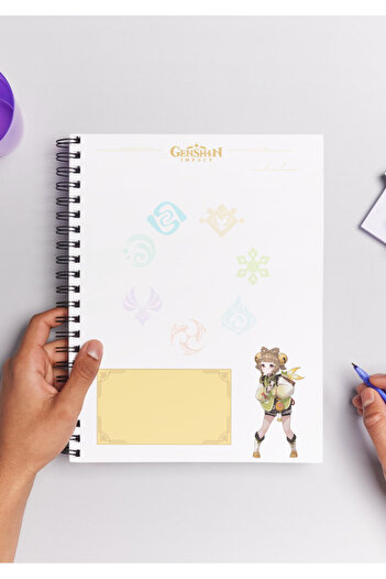 Home Genshin Yaoyao Anime Spiral Notebook A5 (50 Sheets)