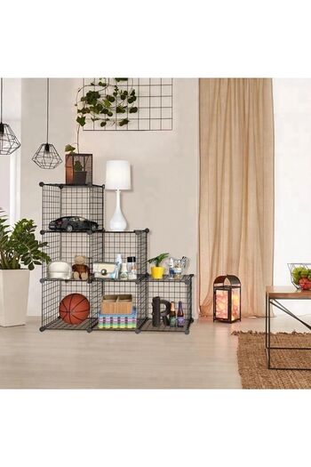 Feronyahome & Garden 6-Section Portable Storage and Organization Shelfs,Kitchen,Badge Organizer,Toy Organization Shelfs