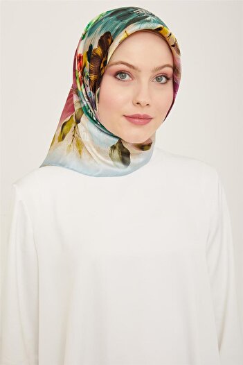 Armine Sura Silk Scarf - 24Ya9133 1 34 Model