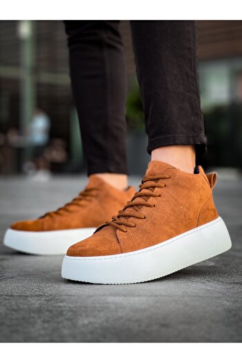 BOA Αθλητικές μπότες LE10 Lace-Up Ανδρικές Ψηλές Σόλα Εισαγόμενες Suede Tan