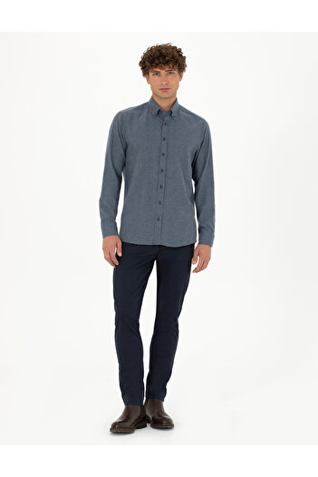 Pierre Cardin Saks Regular Fit Uzun Kollu Gömlek 50275625-VR032